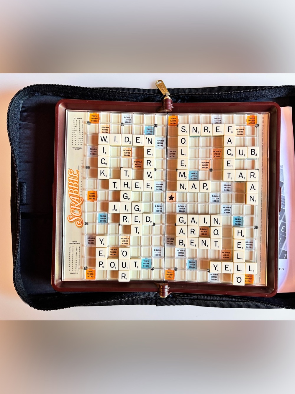 Classic Travel Board Game - Brown and Cream Playset